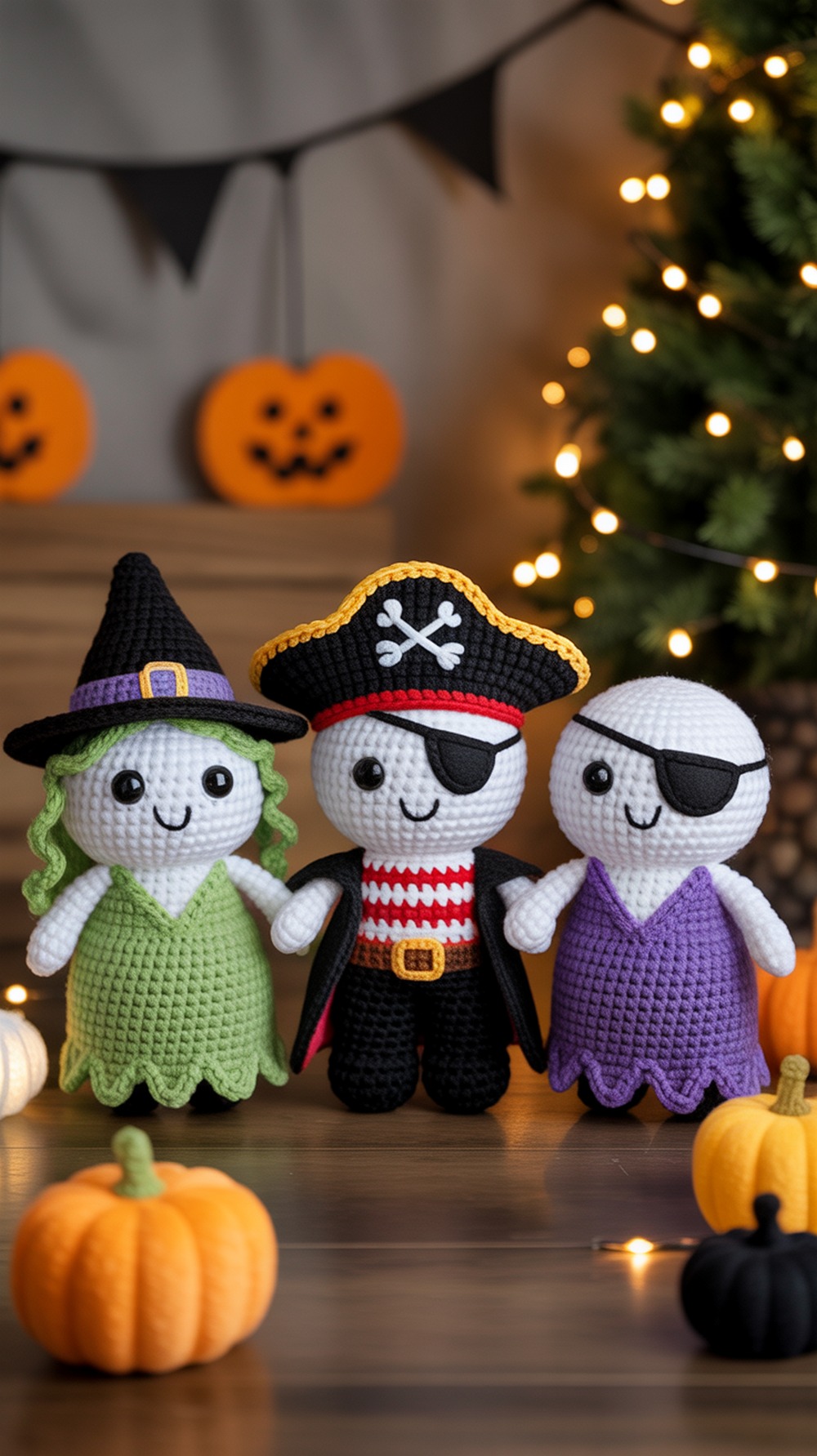 Halloween Parade Ghost Trio