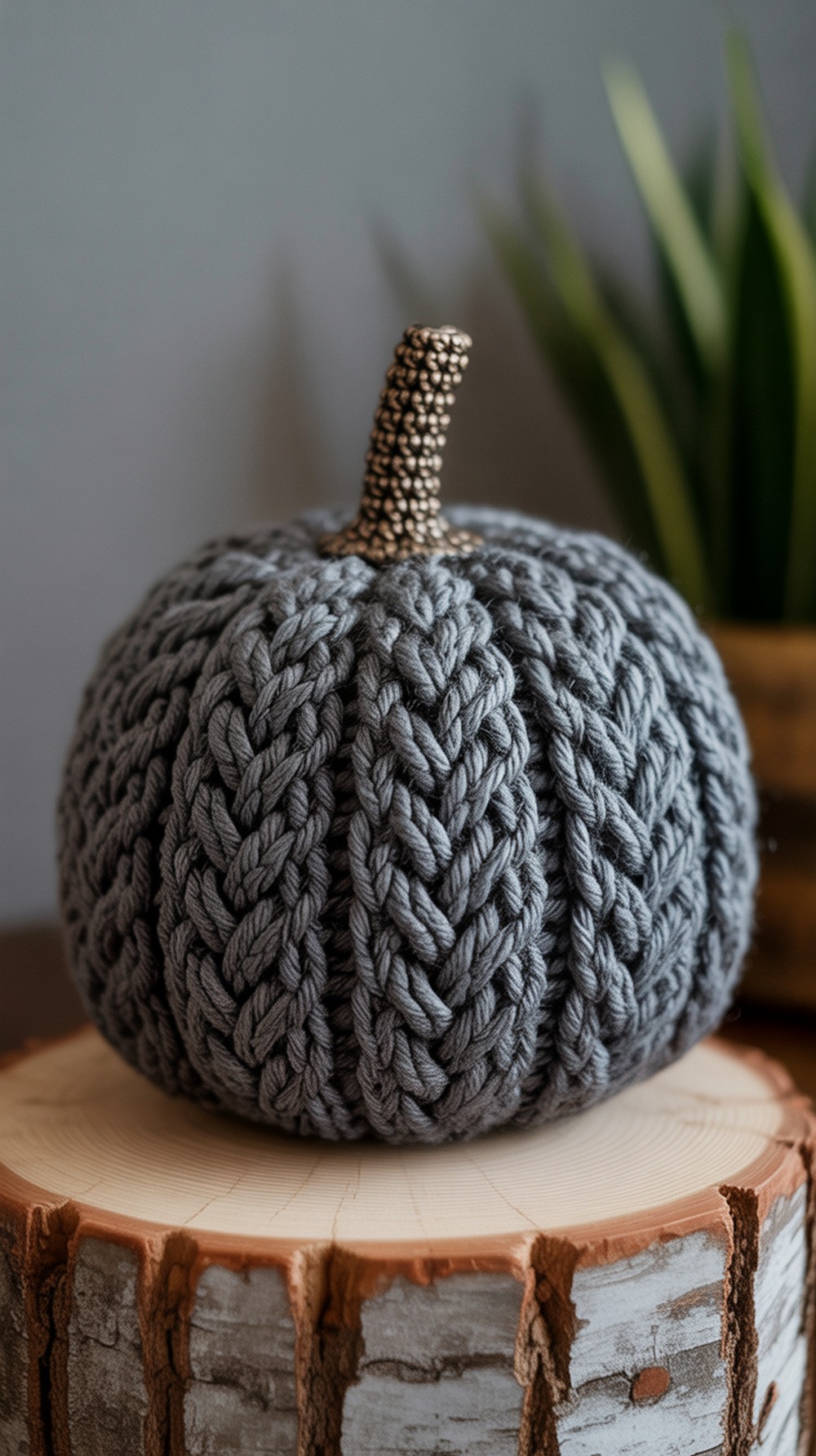 Herringbone Crochet Pumpkin