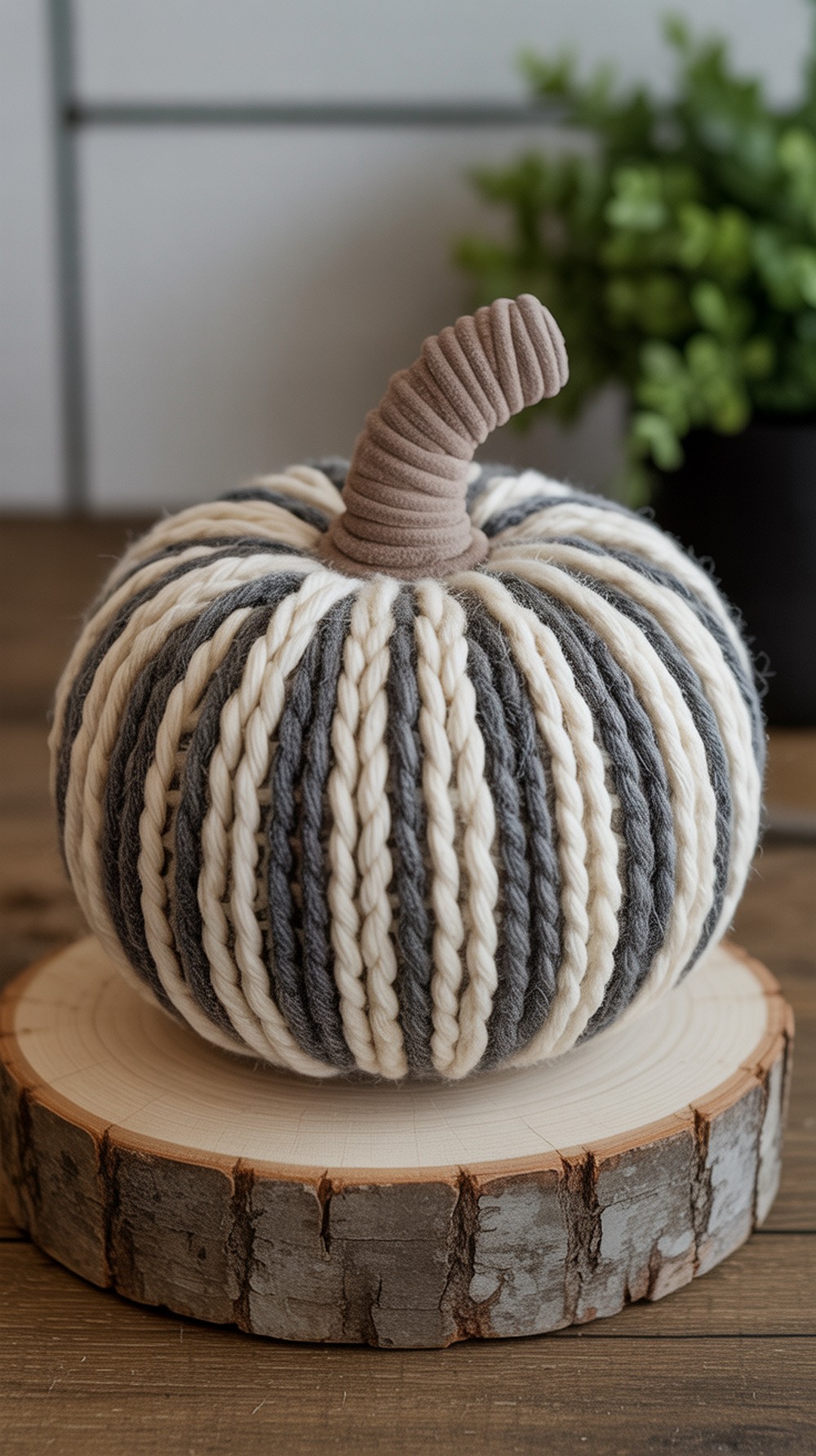 Marled Yarn Crochet Pumpkin