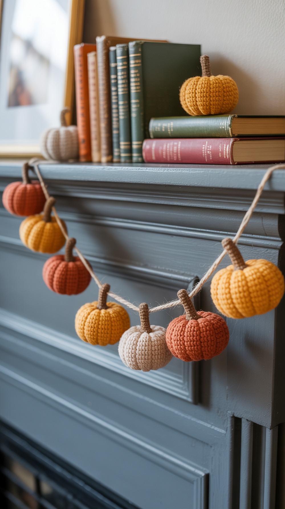 Mini Garland Crochet Pumpkin