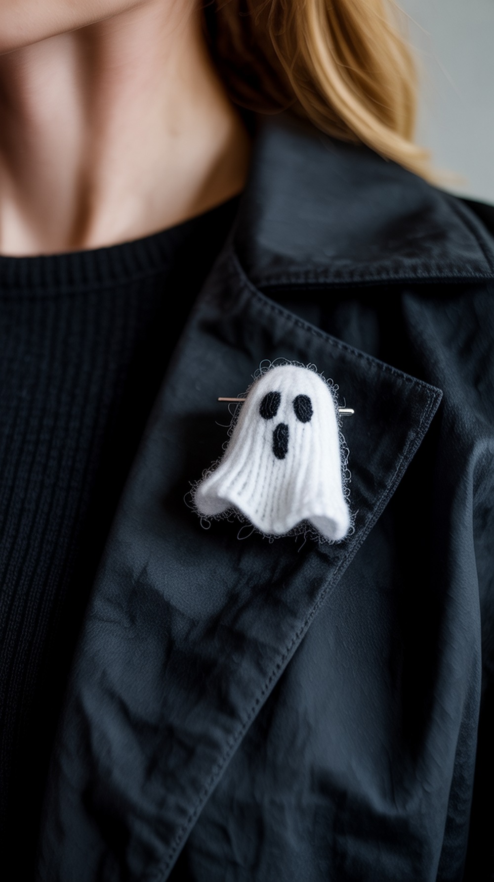Mini Ghost Brooch for Costumes
