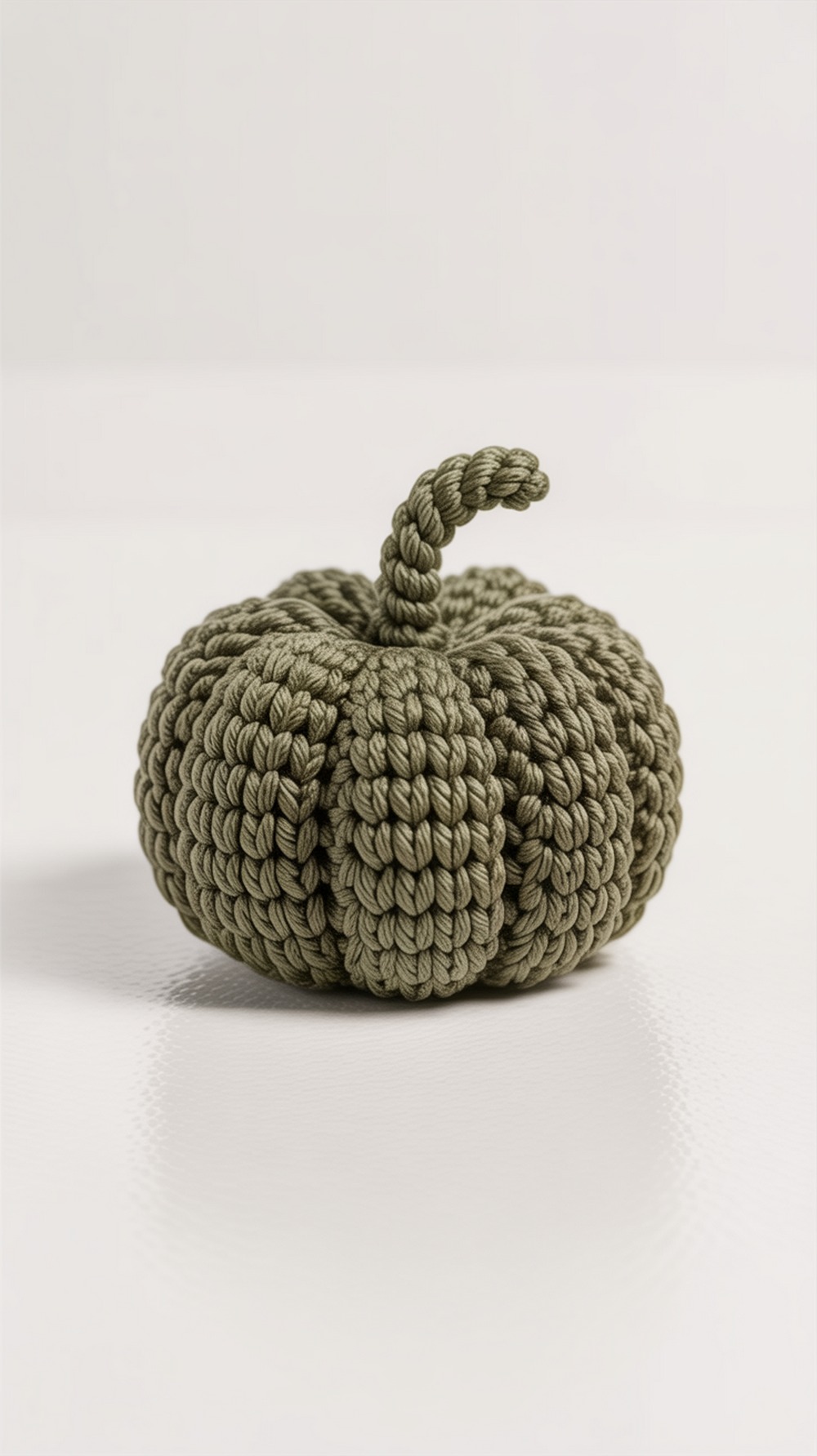 Mini Seed Stitch Crochet Pumpkin