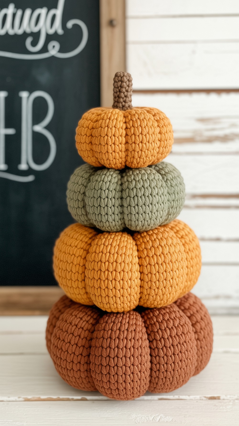 Mini Stackable Crochet Pumpkin