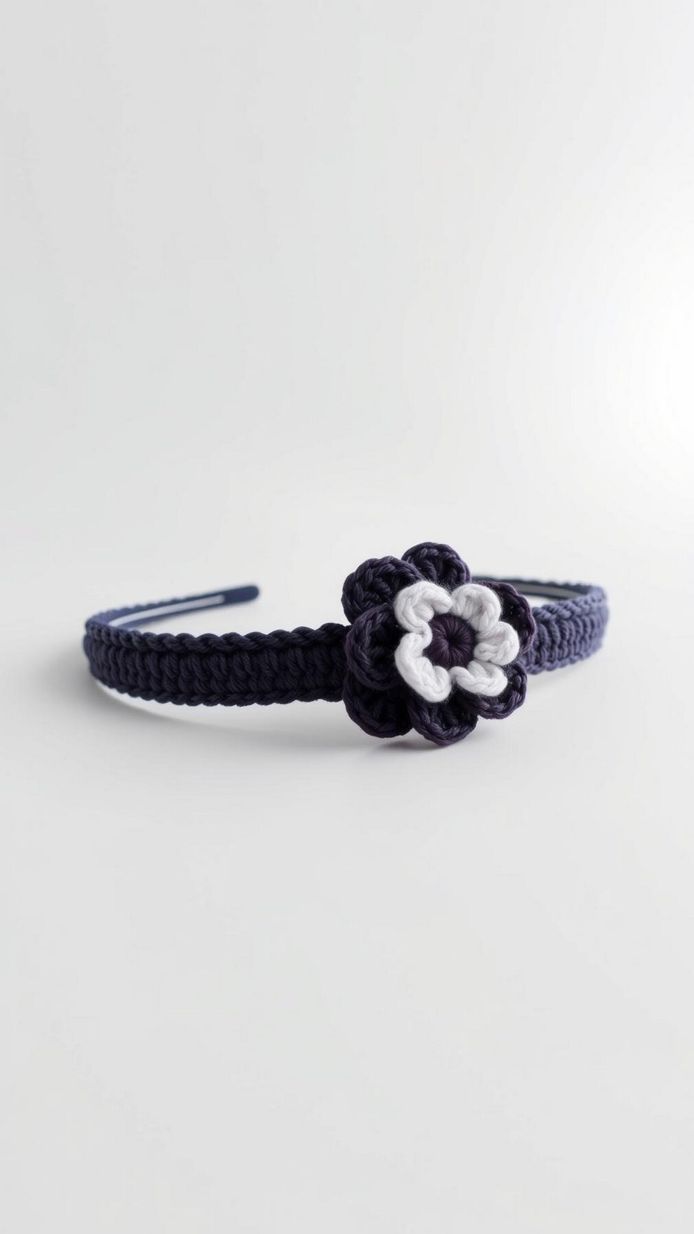 Minimalist Single Bloom Crochet Flower Headband