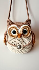 Owl Crochet Animal Bag