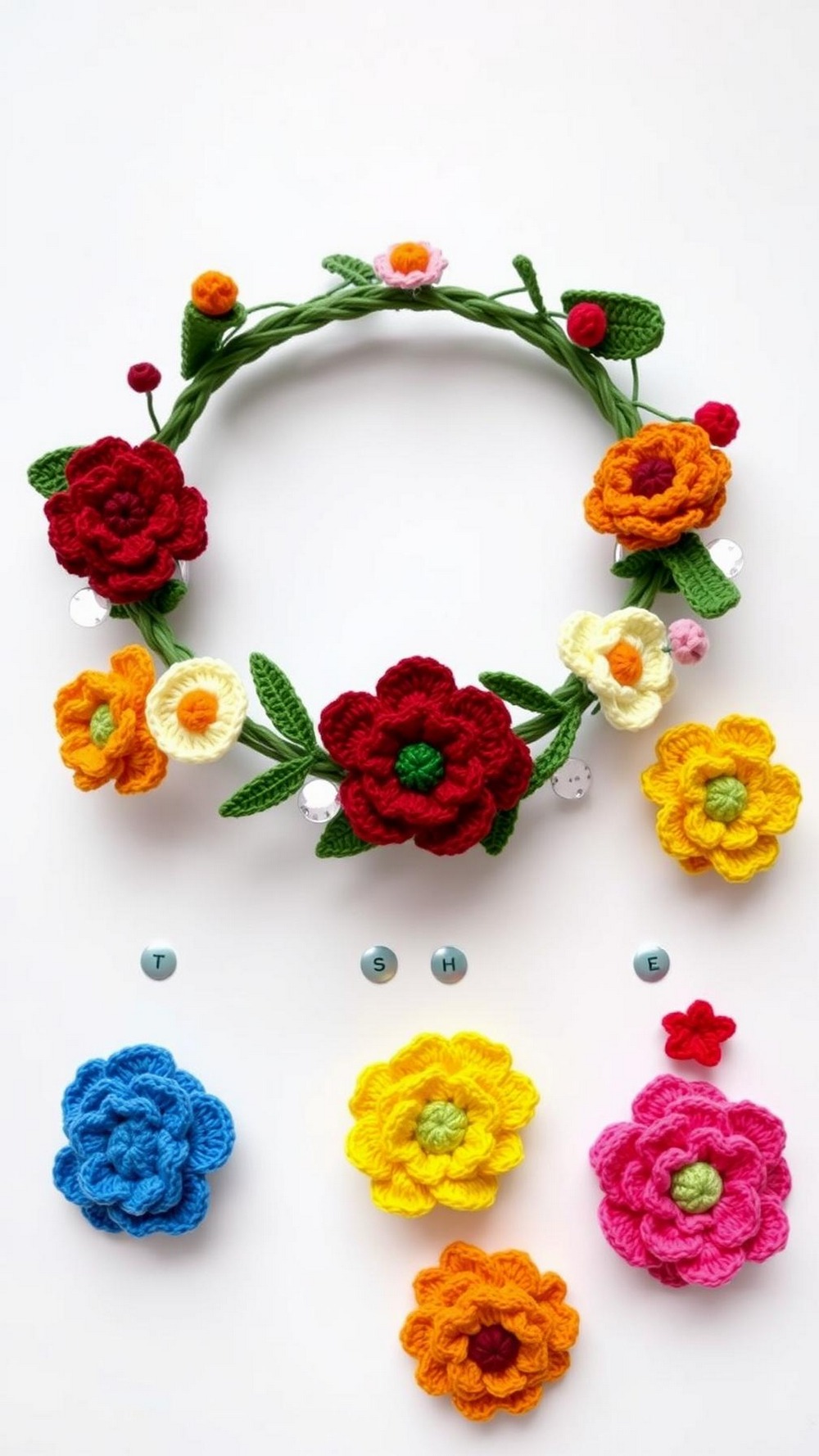 Seasonal Wreath Crochet Flower Headband