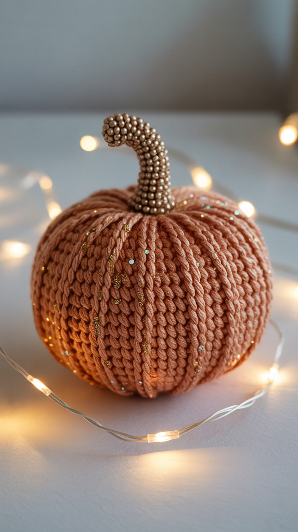 Sparkle Yarn Crochet Pumpkin