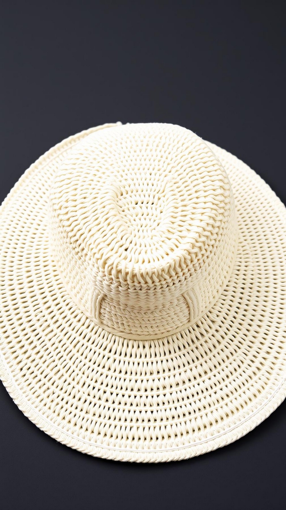 Sporty Elastic Back Crochet Raffia Sun Visor