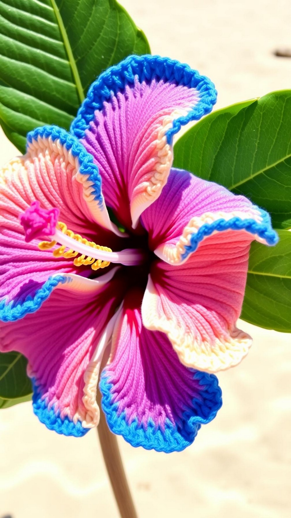 Tropical Hibiscus Crochet Flower Headband