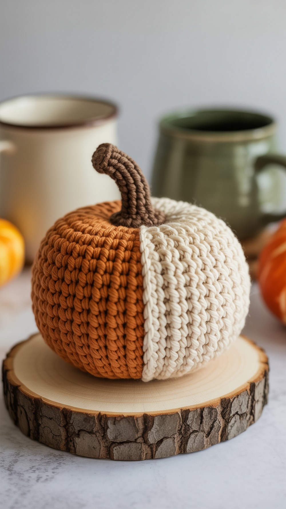 Two Tone Crochet Pumpkin