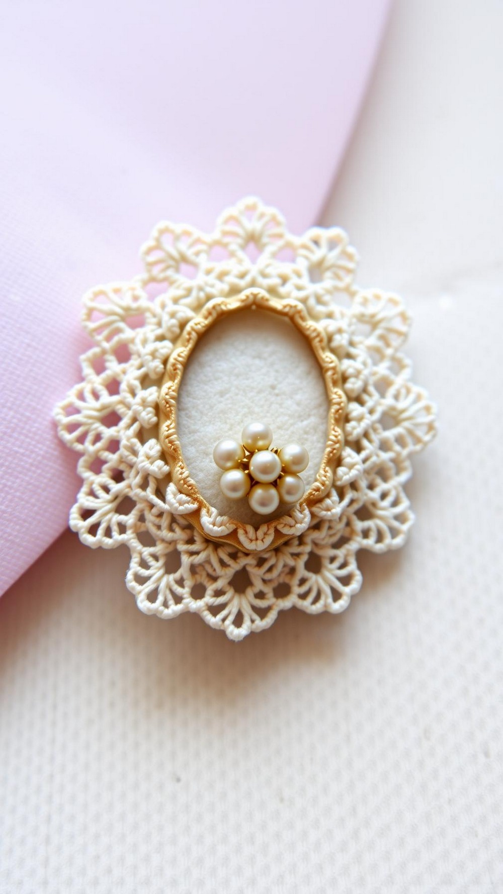 Vintage Lace Brooch