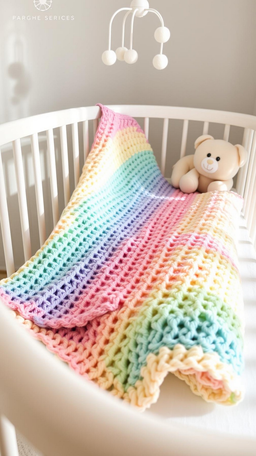 Waffle Stitch Crochet Baby Blanket