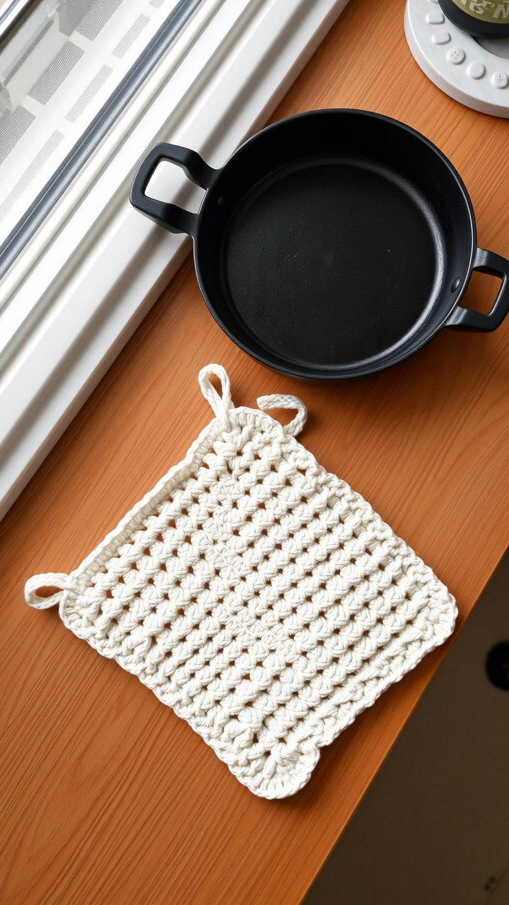 Waffle Stitch Crochet Pot Holders
