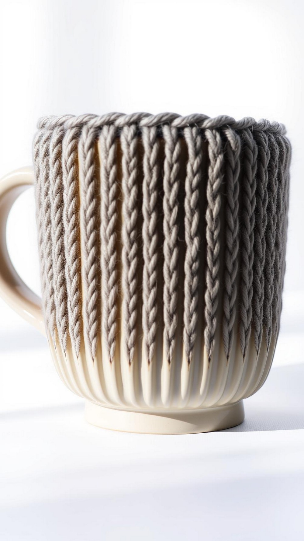 Wide Rib Minimalist Ribbed Mug Cozy