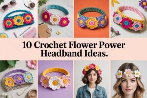 Crochet Flower Power Headband Ideas