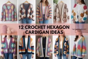 Crochet Hexagon Cardigan Ideas