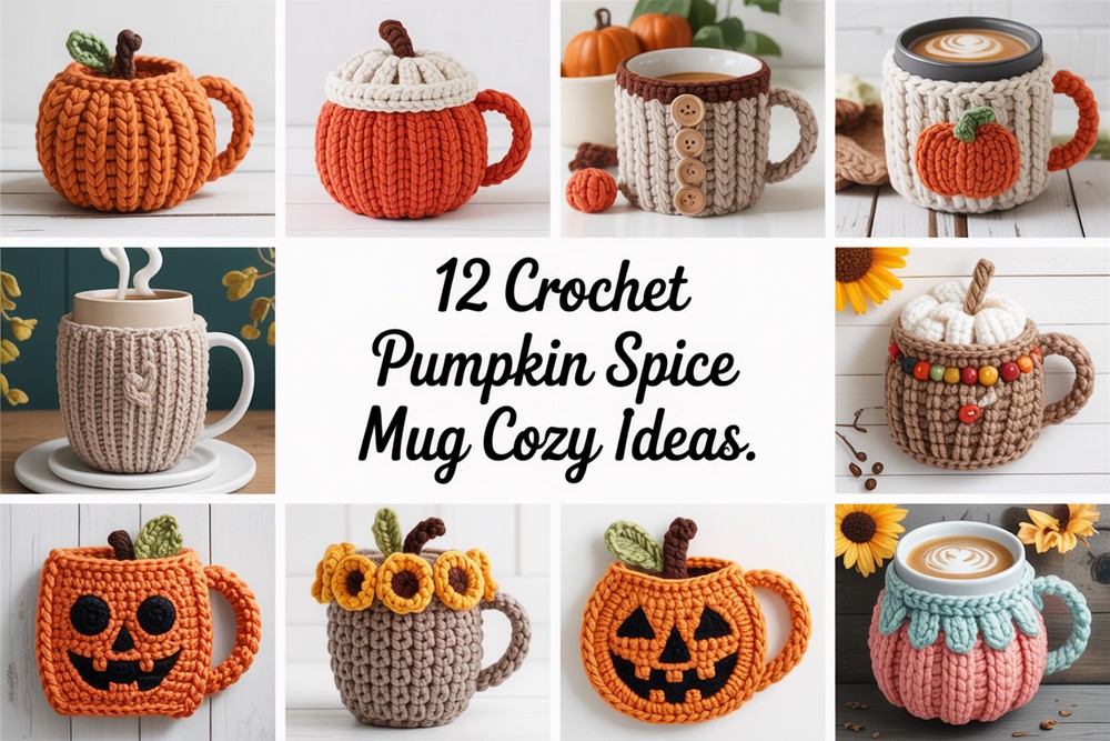 Crochet Pumpkin Spice Mug Cozy Ideas
