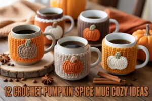 Crochet Pumpkin Spice Mug Cozy ideas