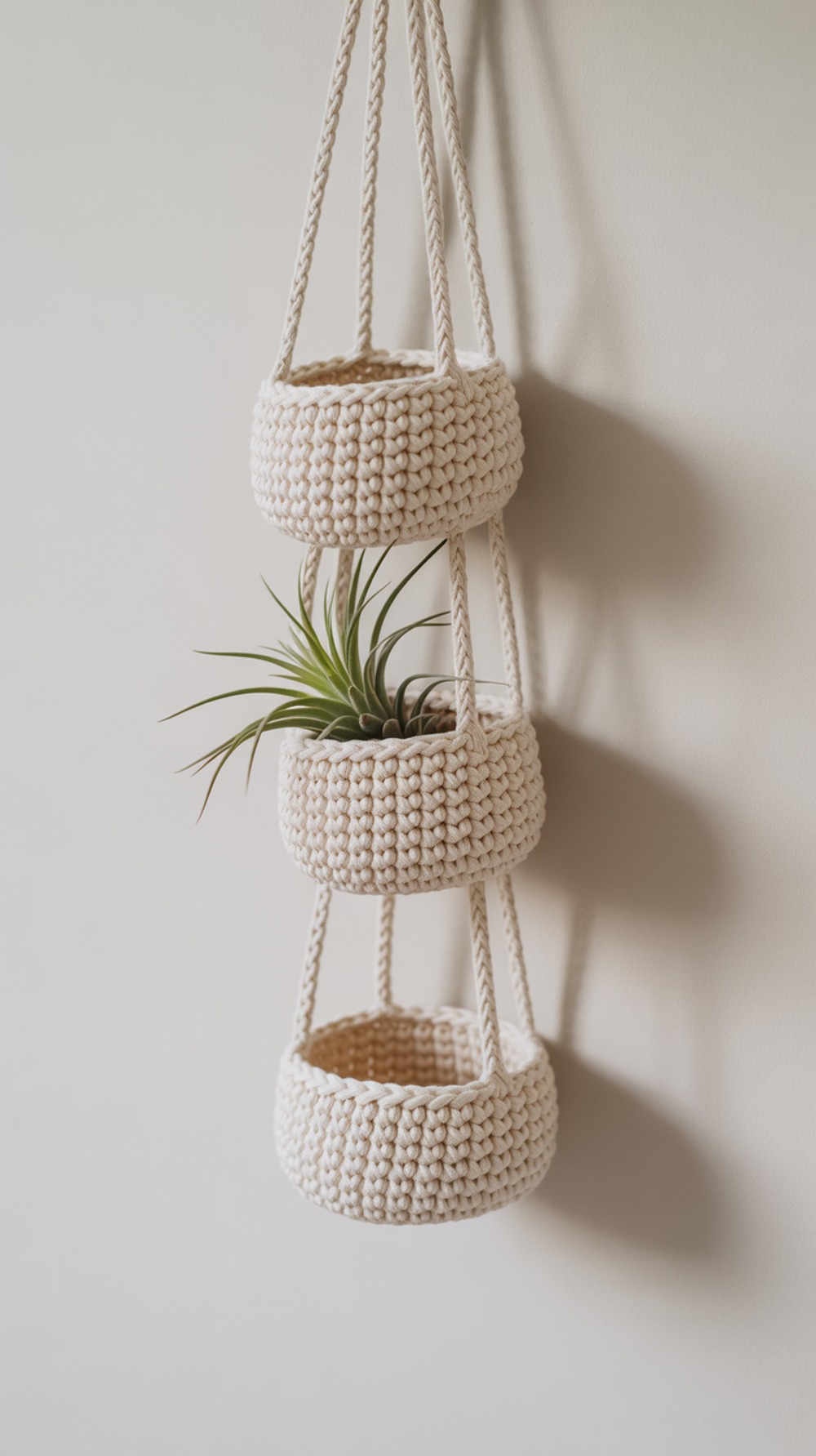 A Tiny Trio of Hanging Baskets