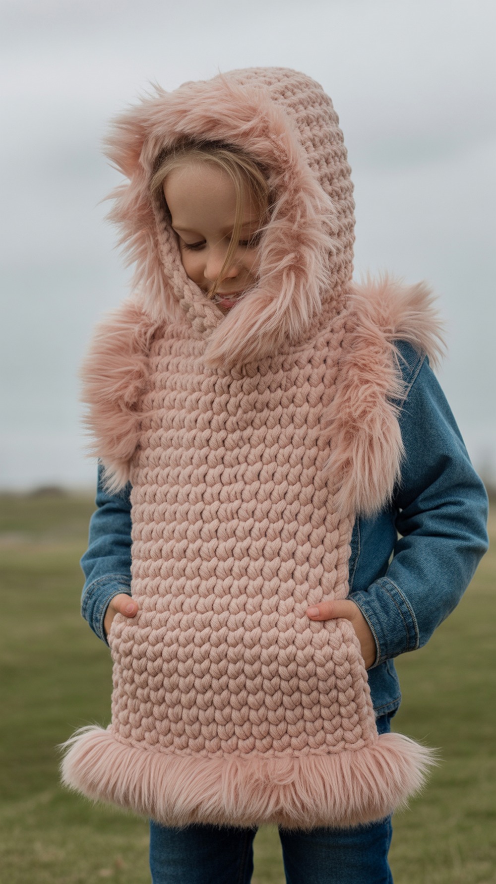 Children’s Hooded Pocket Scarf