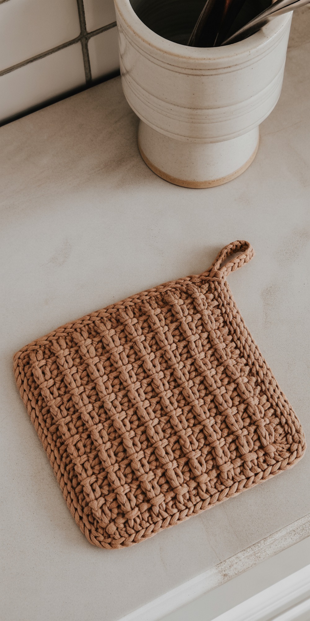 Chunky “Basketweave” Waffle Potholders
