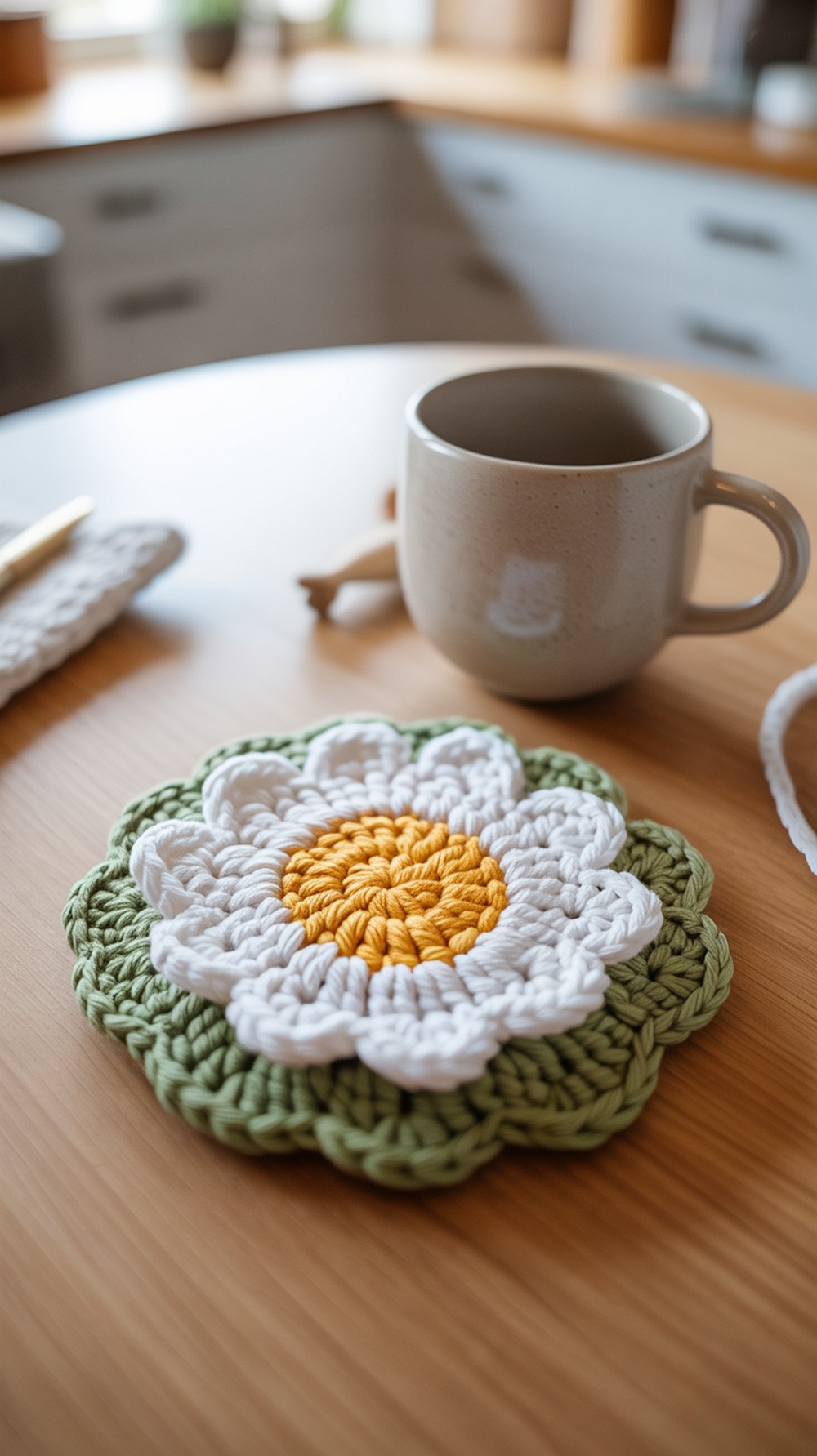 Classic Daisy With Green Rim