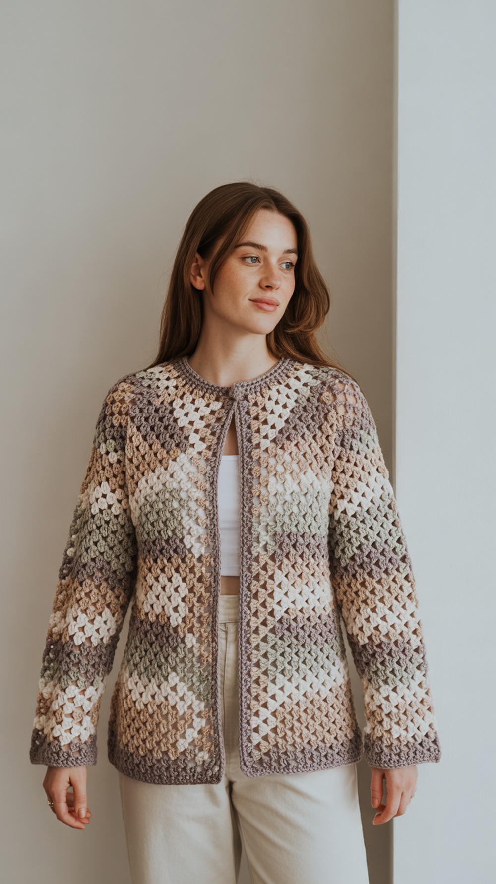 Classic Granny Hexagon Cardigan