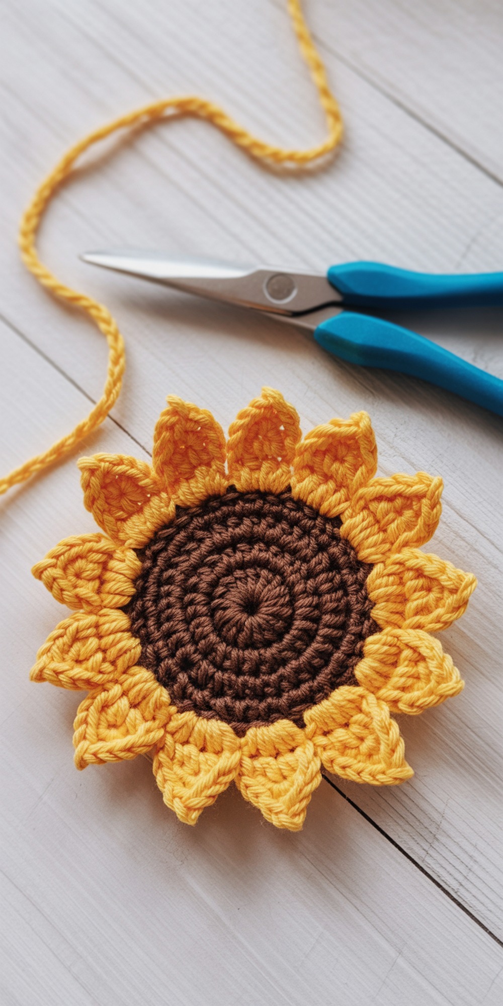 Crochet Sunflowers (Clip Ready)
