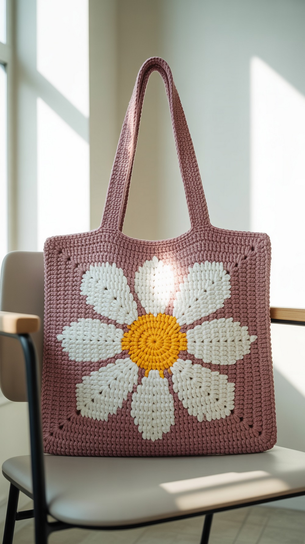 Daisy Crochet Flower Bag