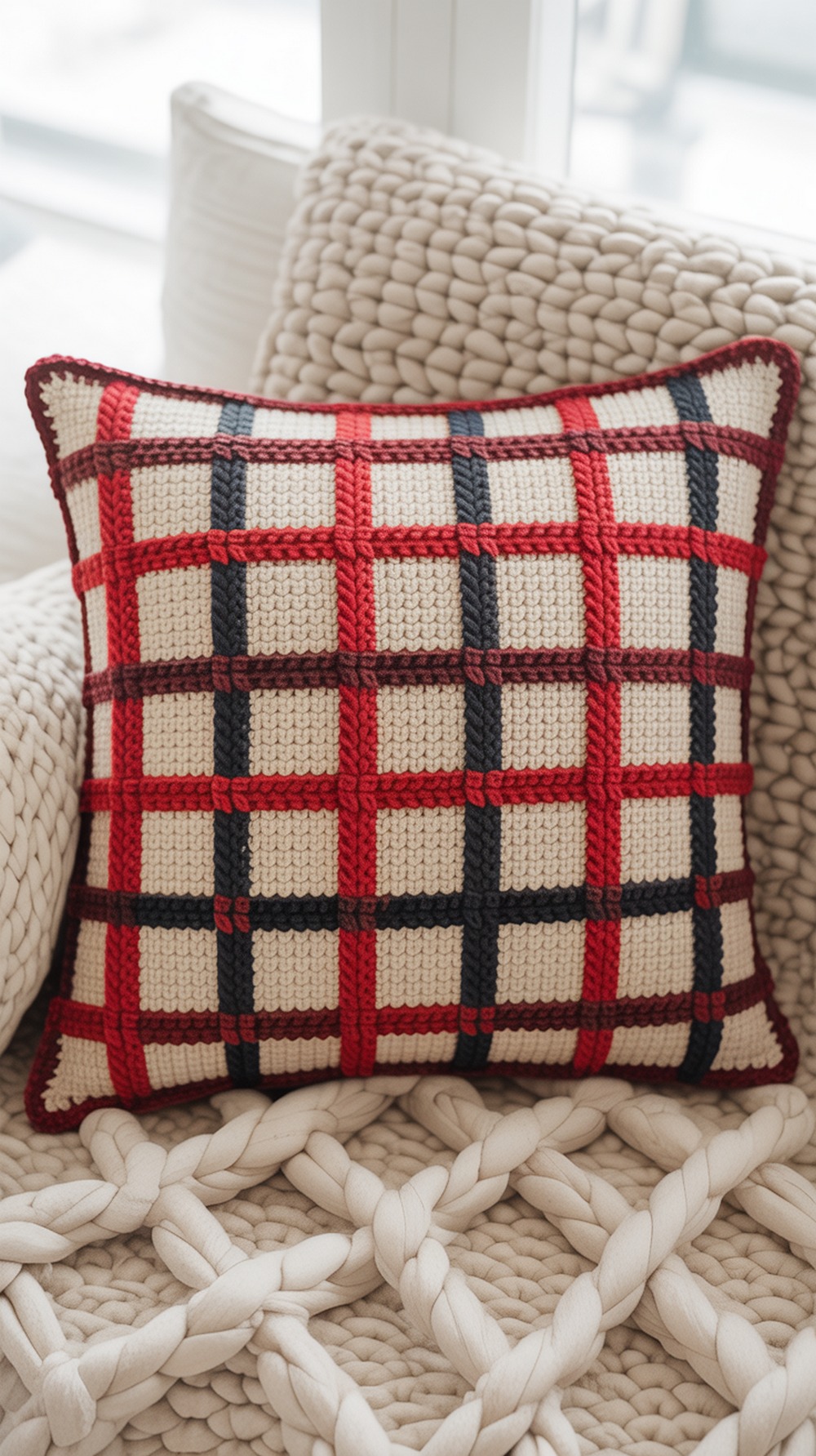 Easy Plaid Pillow