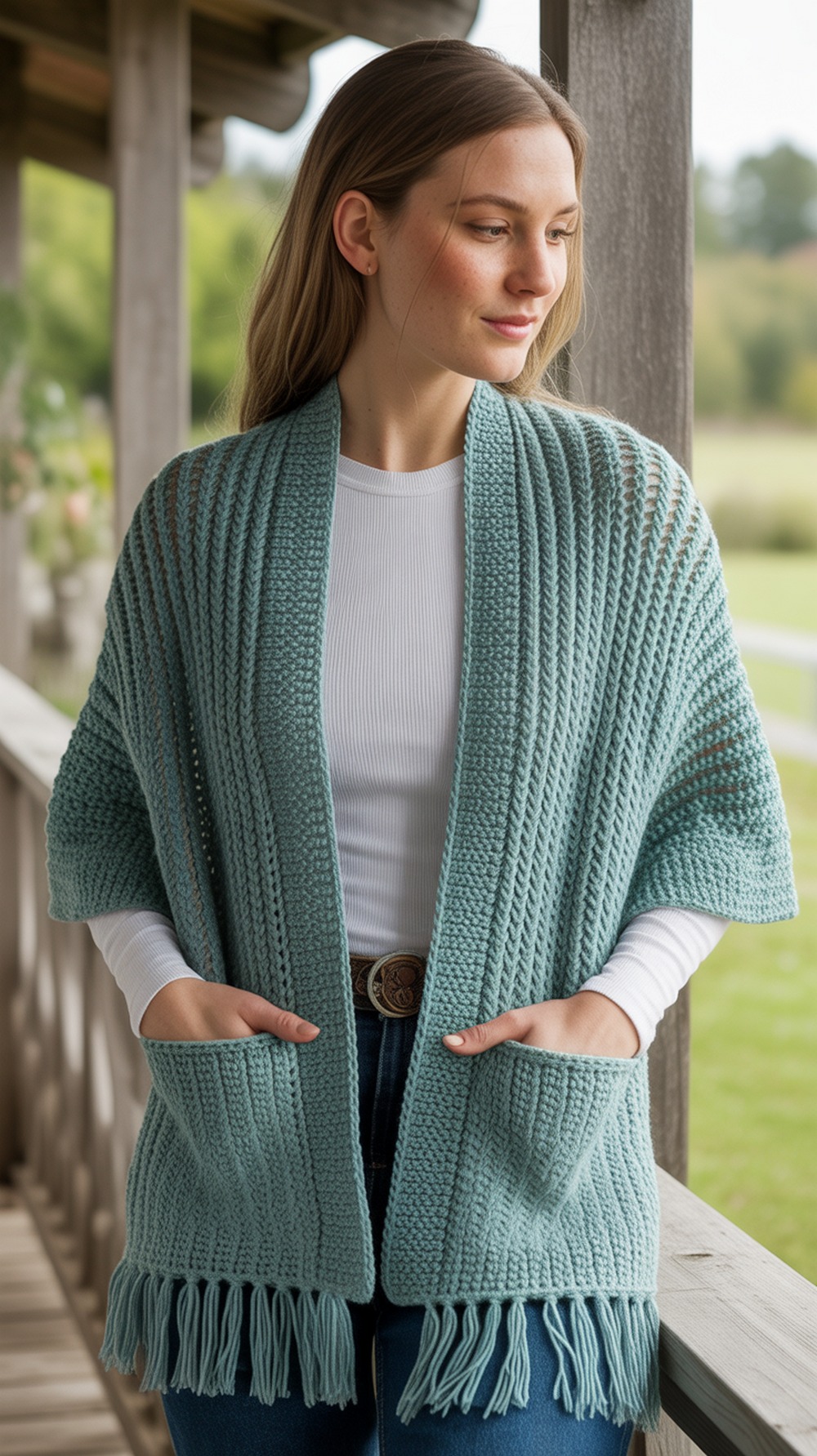 Easy Pocket Shawl