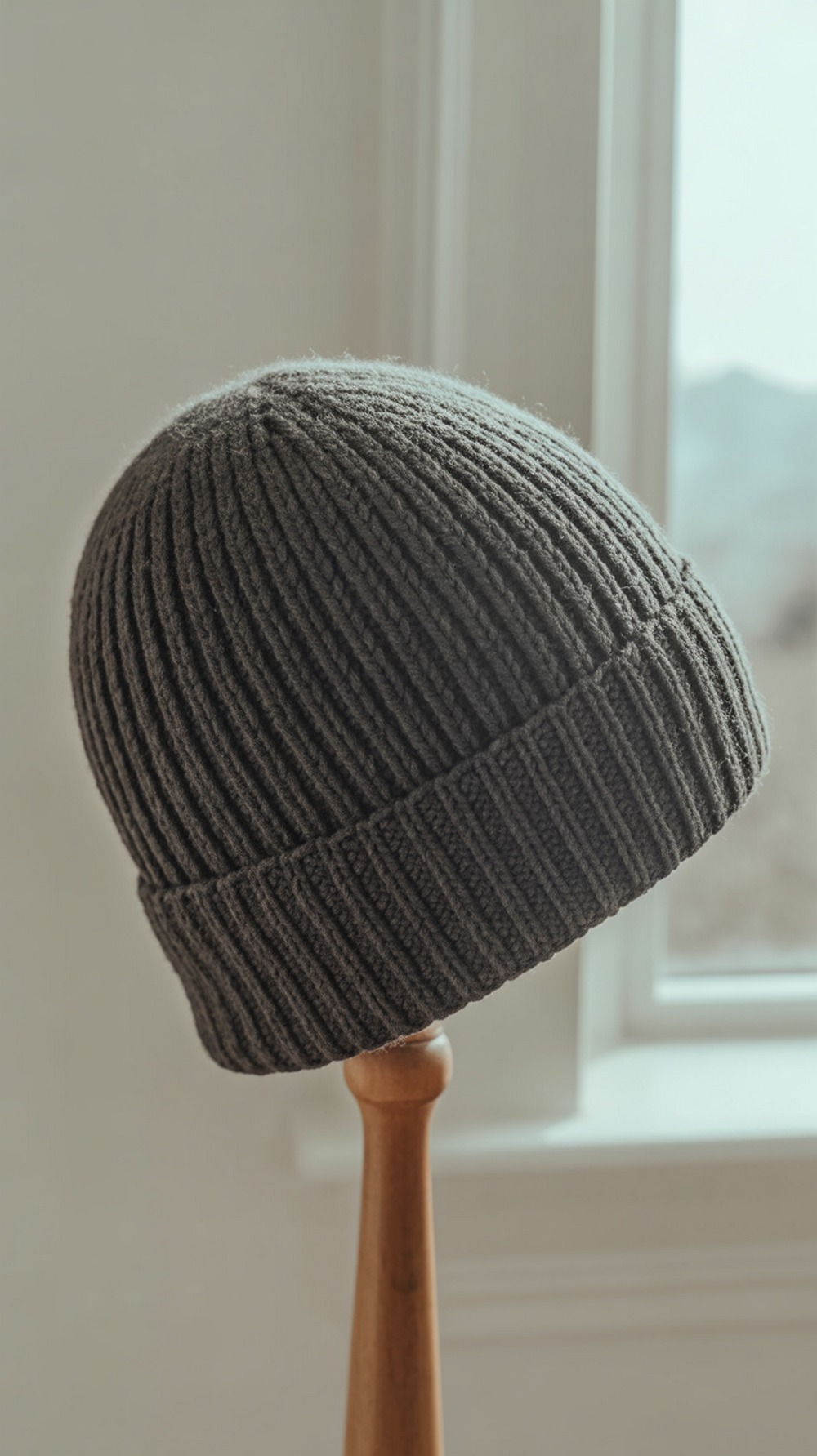 Easy Top Down Ribbed Beanie