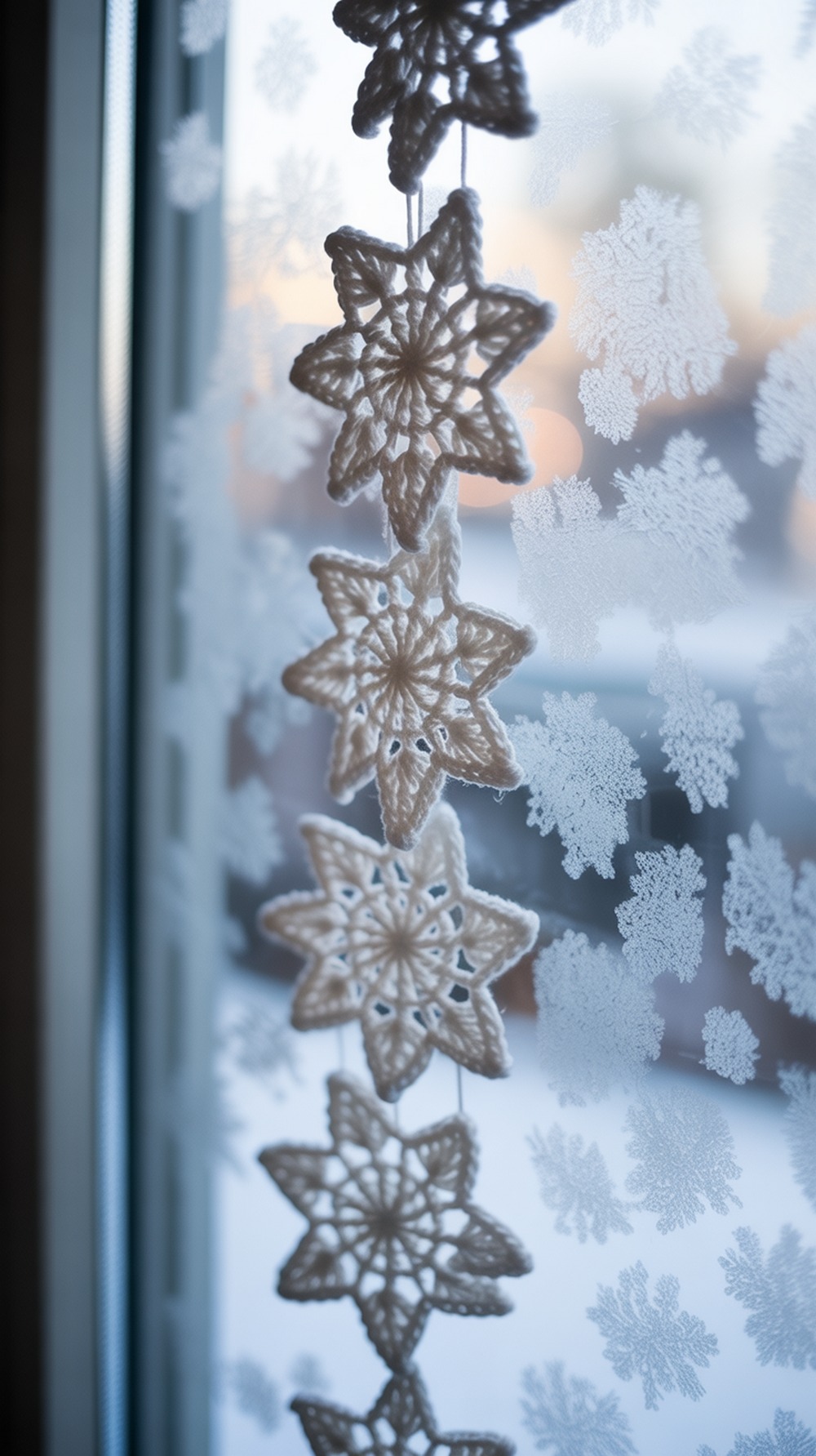 Graphic Snowflake Garland (or Ornaments)