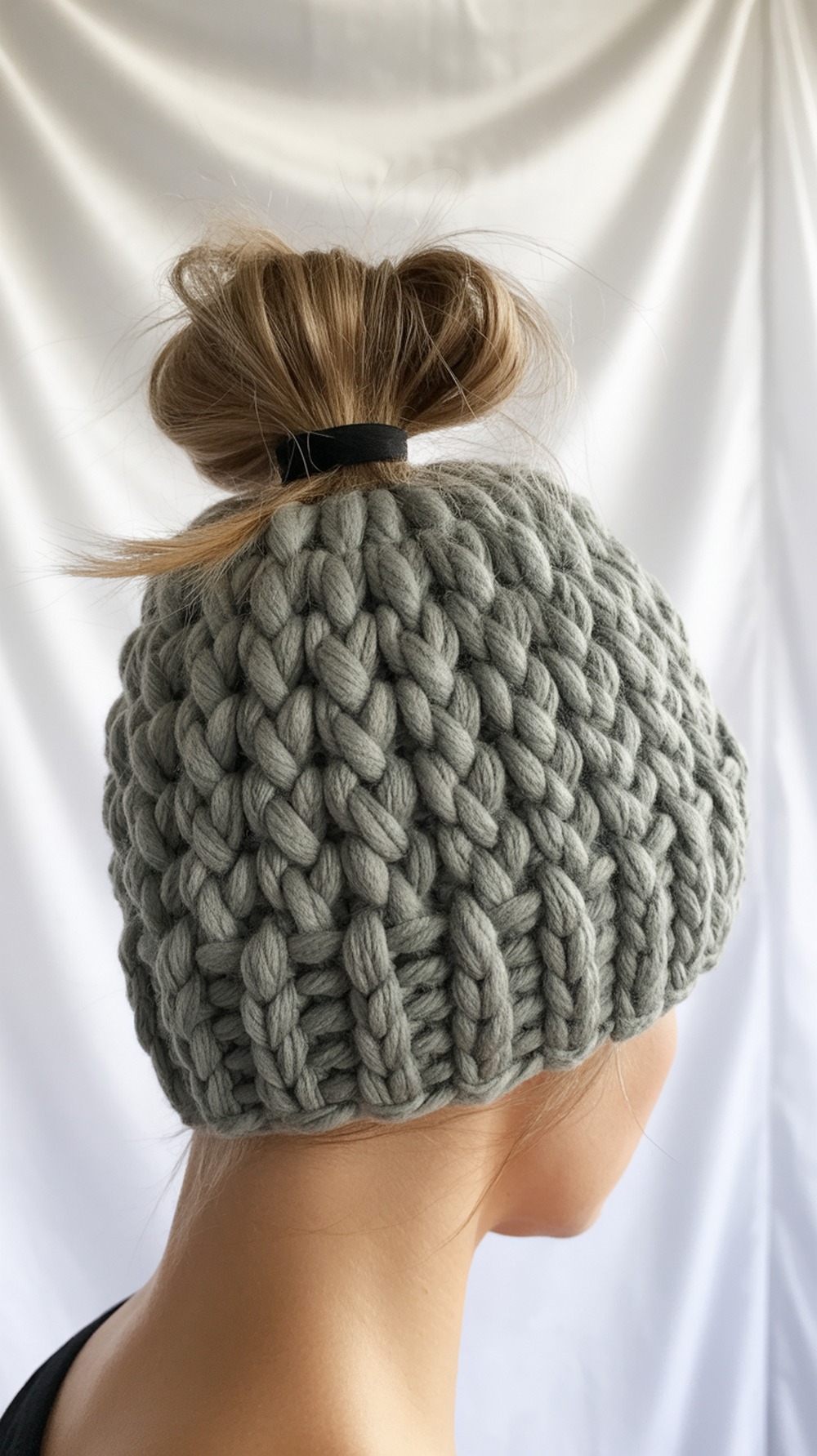 On Trend Super Chunky Bun Hat