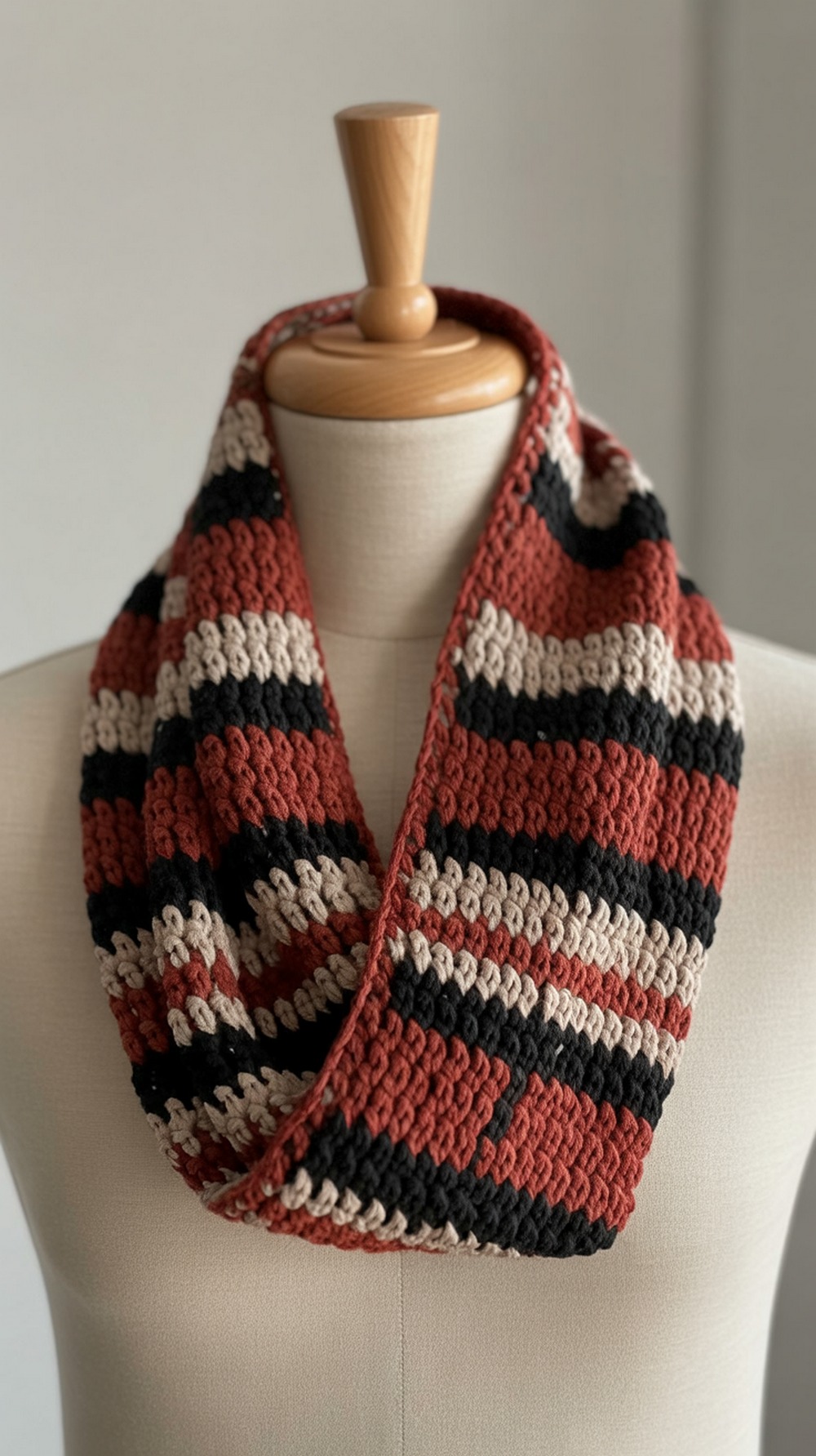 Plaid Möbius Cowl