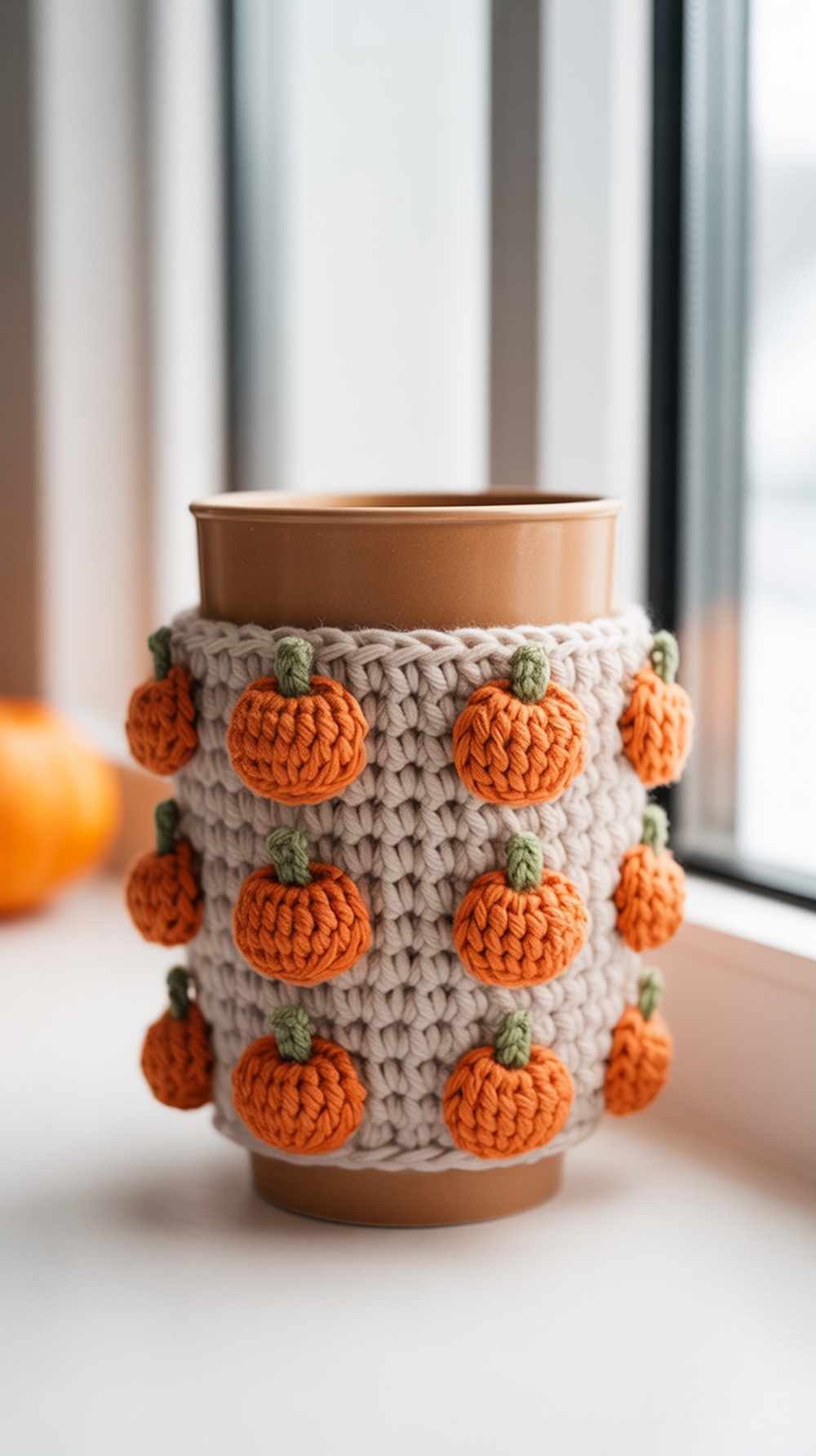 Pumpkin Bobble Band Cozy ( Round Speed Make)