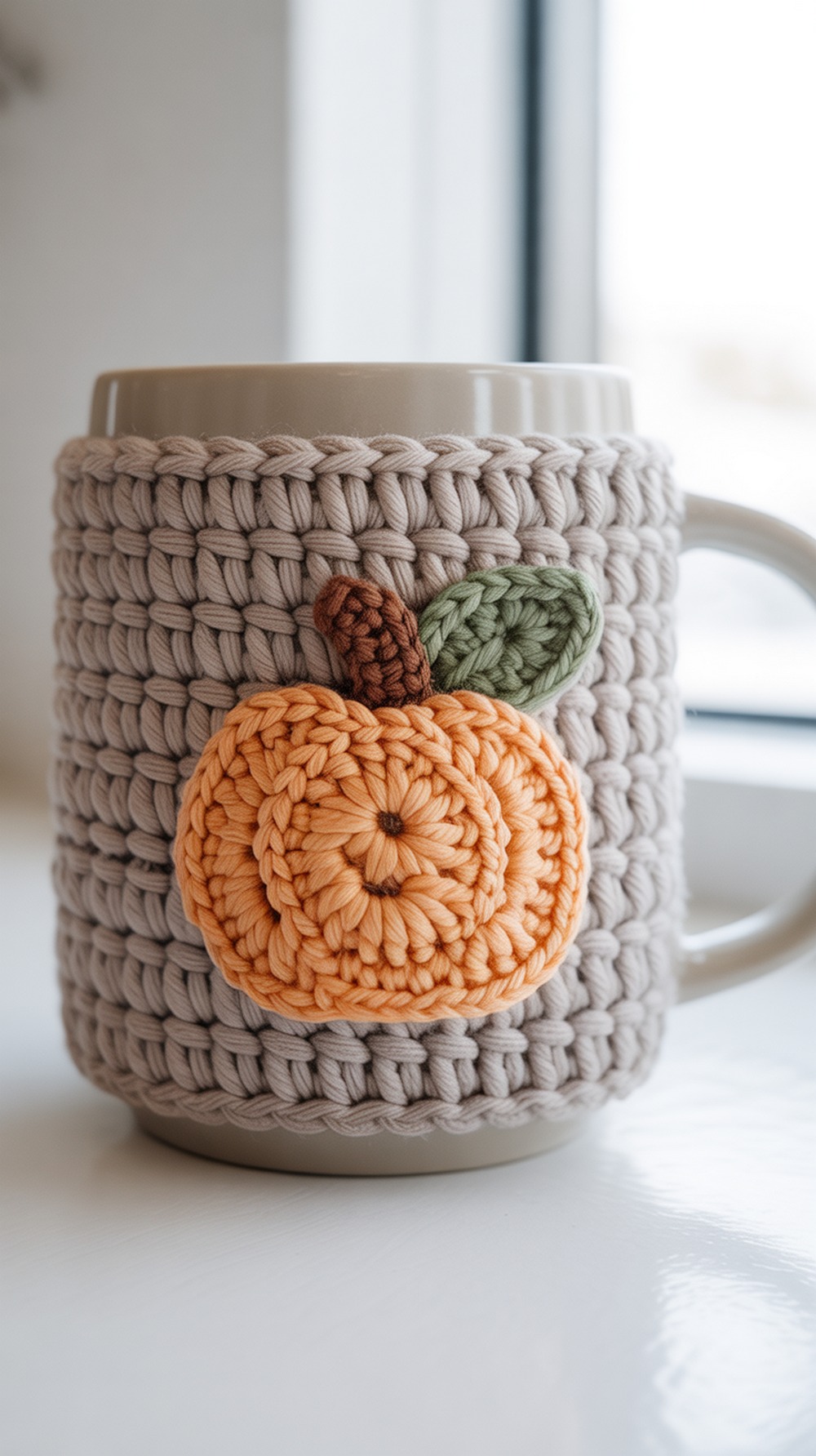 Pumpkin Spice Cozy with Appliqué (Beginner Base + Quick Motif)