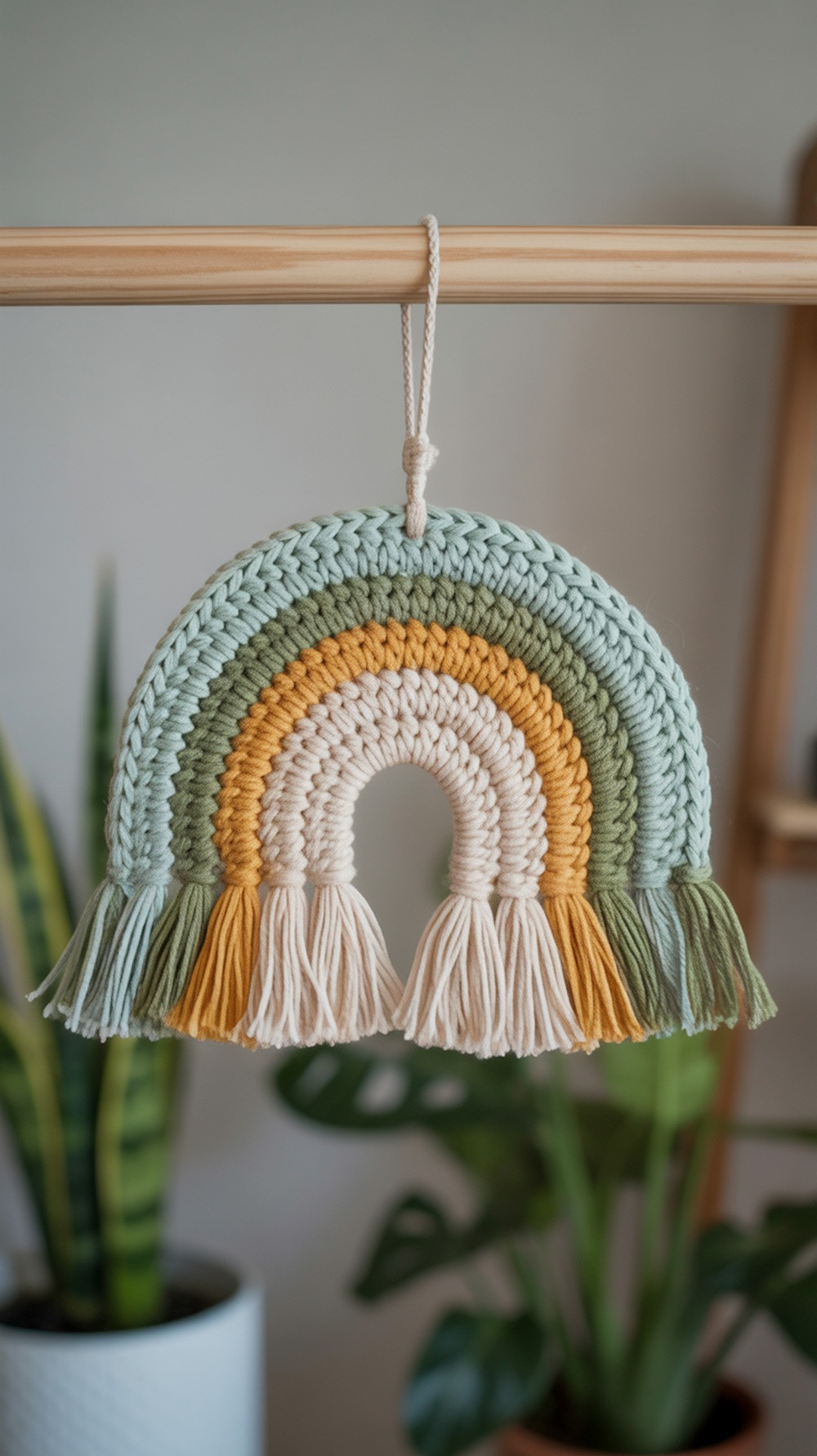 Sage Rainbow Wall Hanging