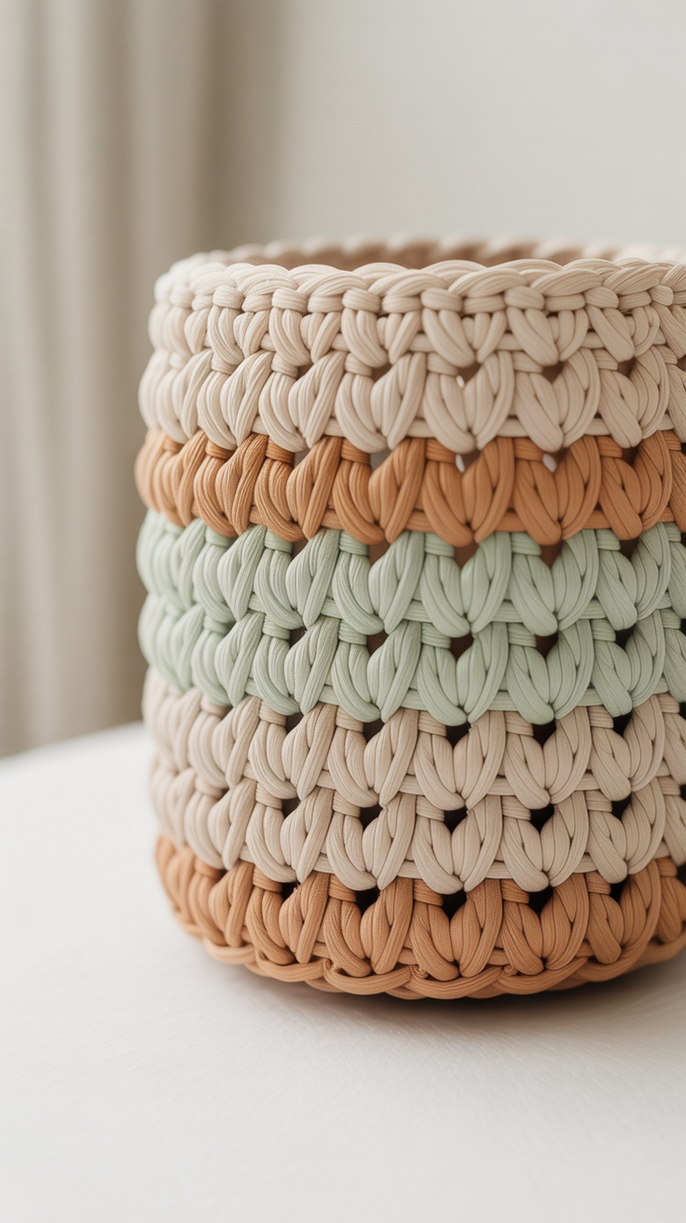 Shell & V Stitch Carrier