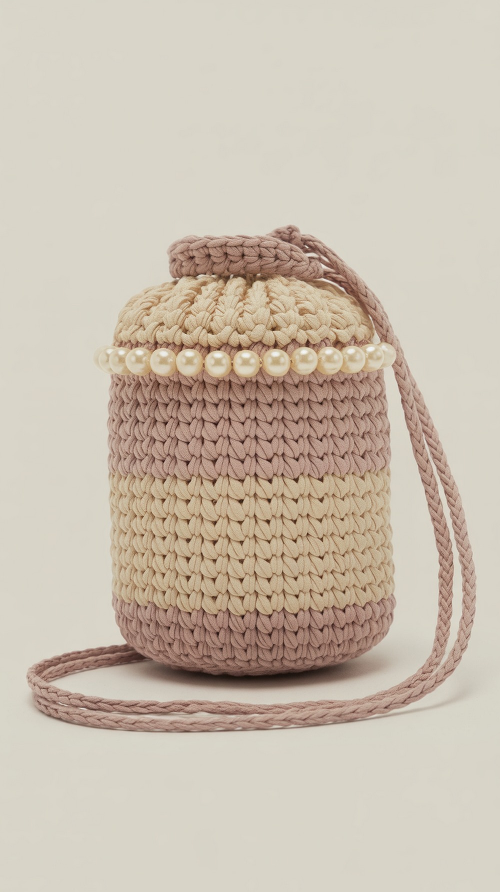 Shelled Two Tone Potli with Beads