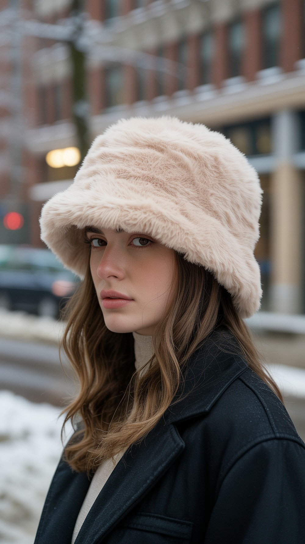 Teddy Chic Faux Fur Bucket Hat