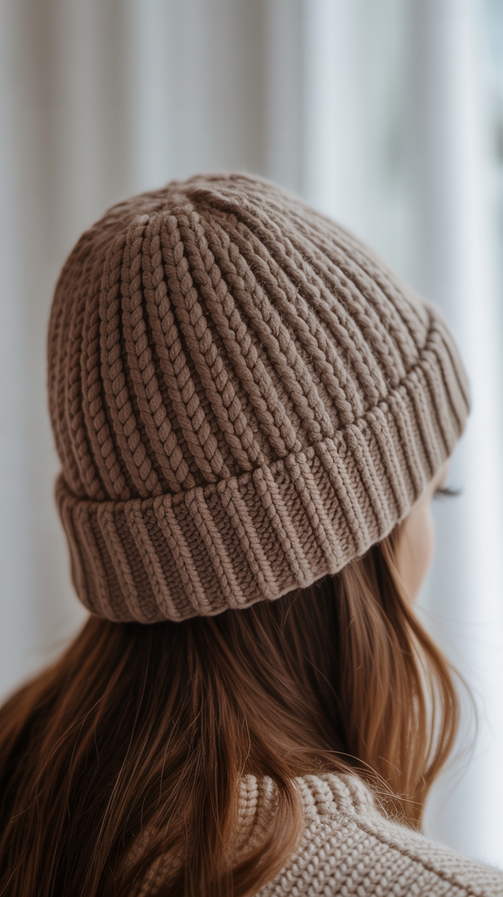 The Jesse Beanie (Deep × Rib)