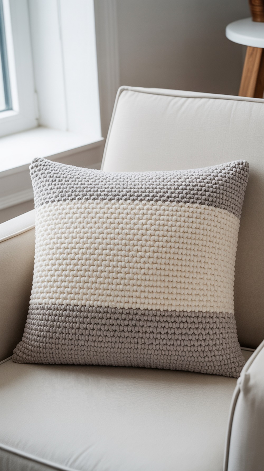 Two Tone Honeycomb Pillowcase