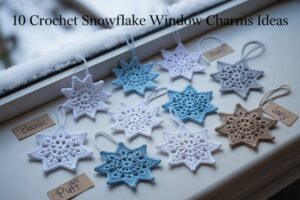 Crochet Snowflake Window Charms Ideas