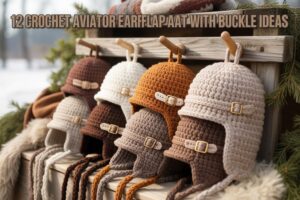 12 Crochet Aviator Earflap Hat with Buckle Ideas