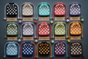 Crochet Checkerboard Dice Bag Ideas