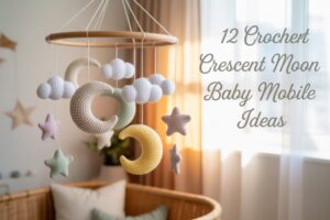 12 Crochet Crescent Moon Baby Mobile Ideas