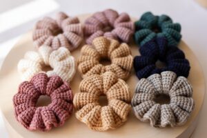 Crochet Velvet Scrunchie Trio Ideas