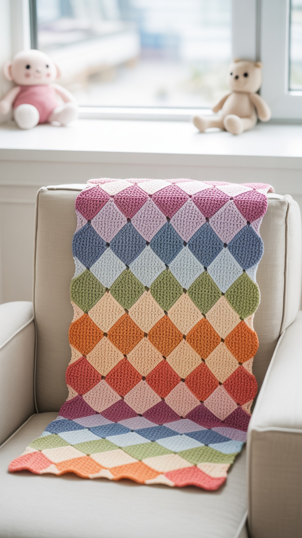 Baby Blanket Entrelac