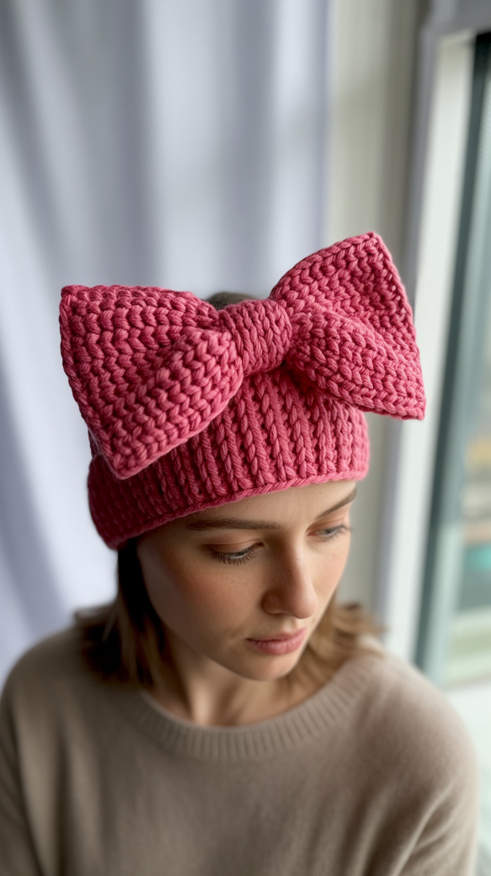 Big Cheer Bow Ear Warmer